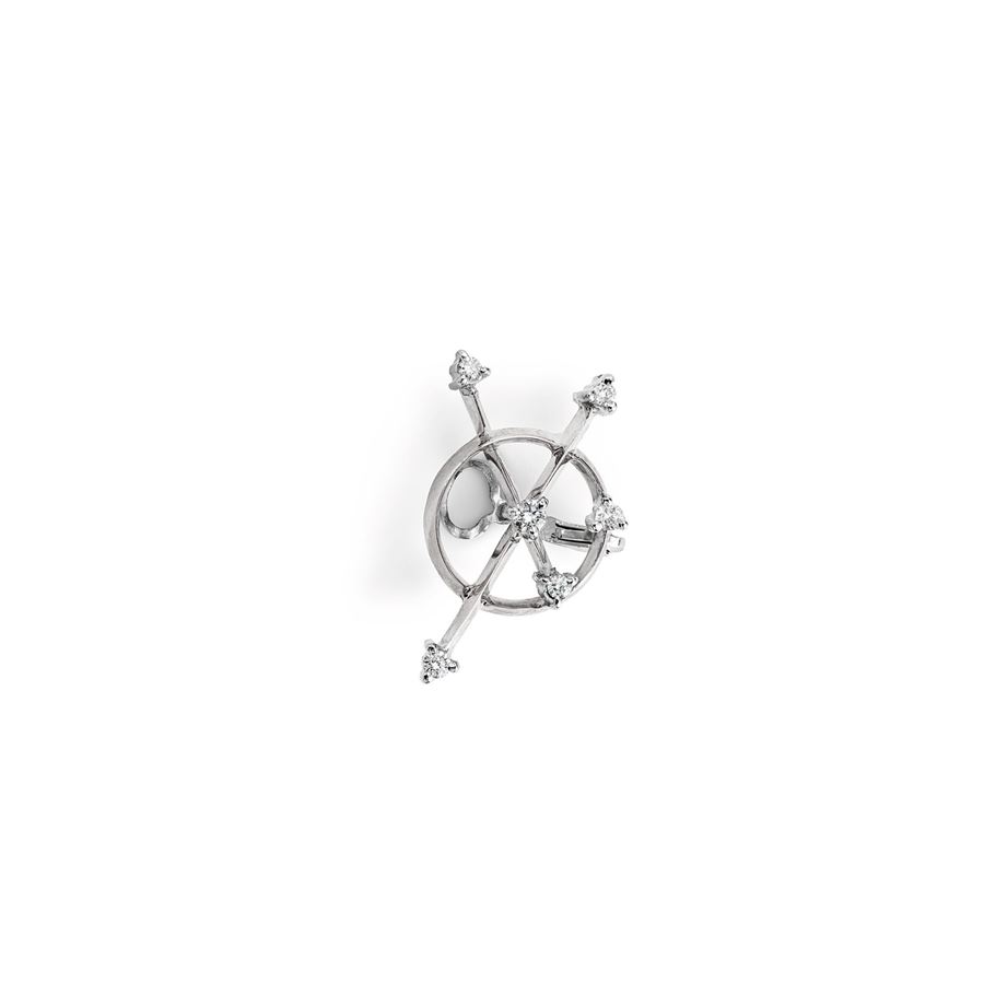 'Freccia' ear cuff in white gold BALANCE | OR MONO FRECCIA XSAU18B CT.0,17